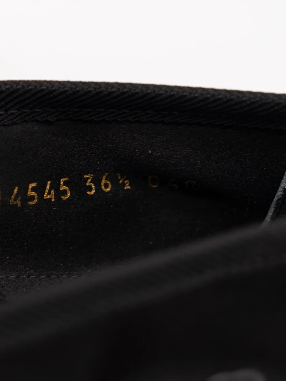 Gucci Women's Ballet Flat Satin Ankle Wrap Black Ballerina size 36.5eu 6.5 US